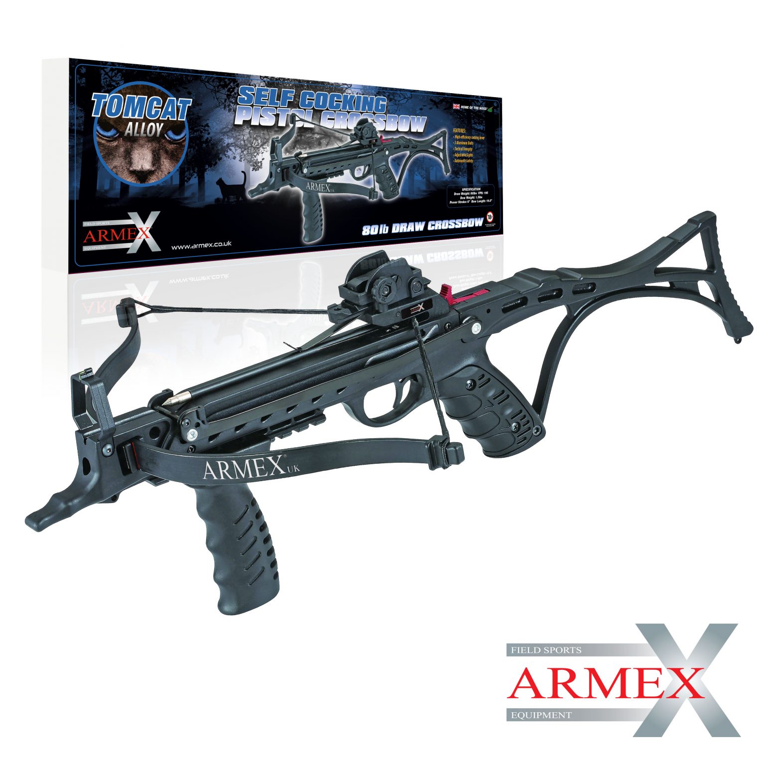 Armex Crossbows Pistol Crossbow Tomcat Enfield Sports Jaguar 175lb Crossbow 7234