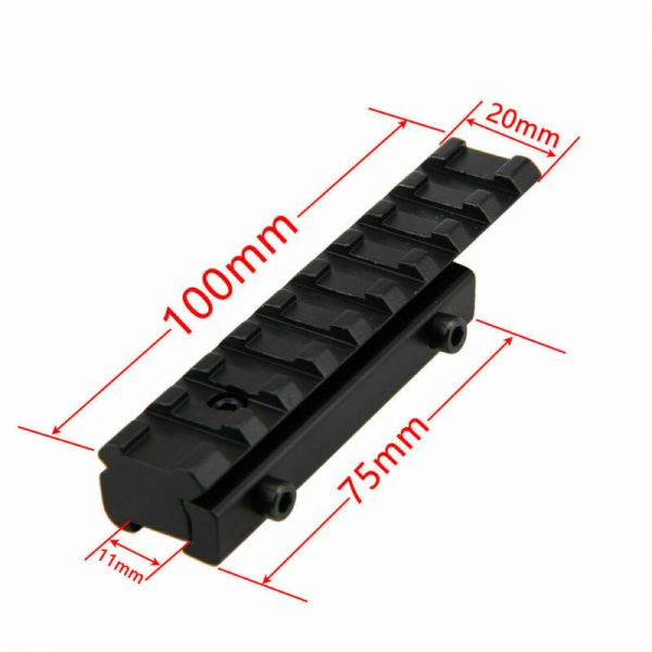 enfield_9-11mm Dovetail to 20mm Weaver Picatinny Rail Scope Mount Adapter Converter